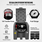 58 Gallon Portable Diesel Fuel Tank in truck bed
