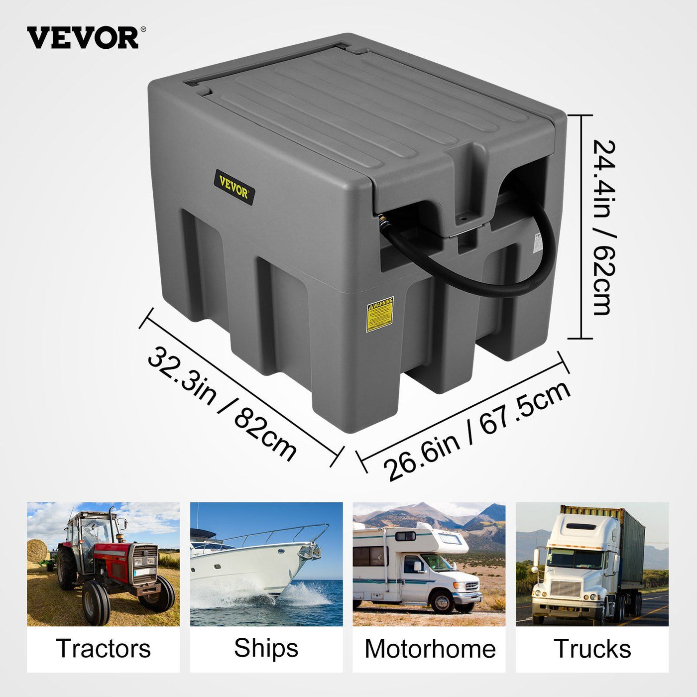 58 Gallon Portable Diesel Fuel Tank overview