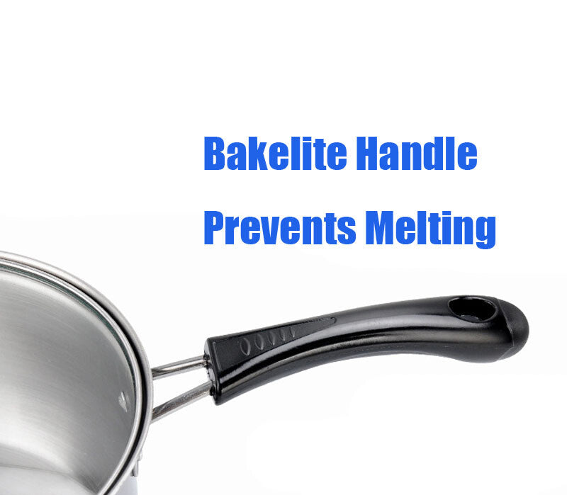 Induction cookware set handle close up