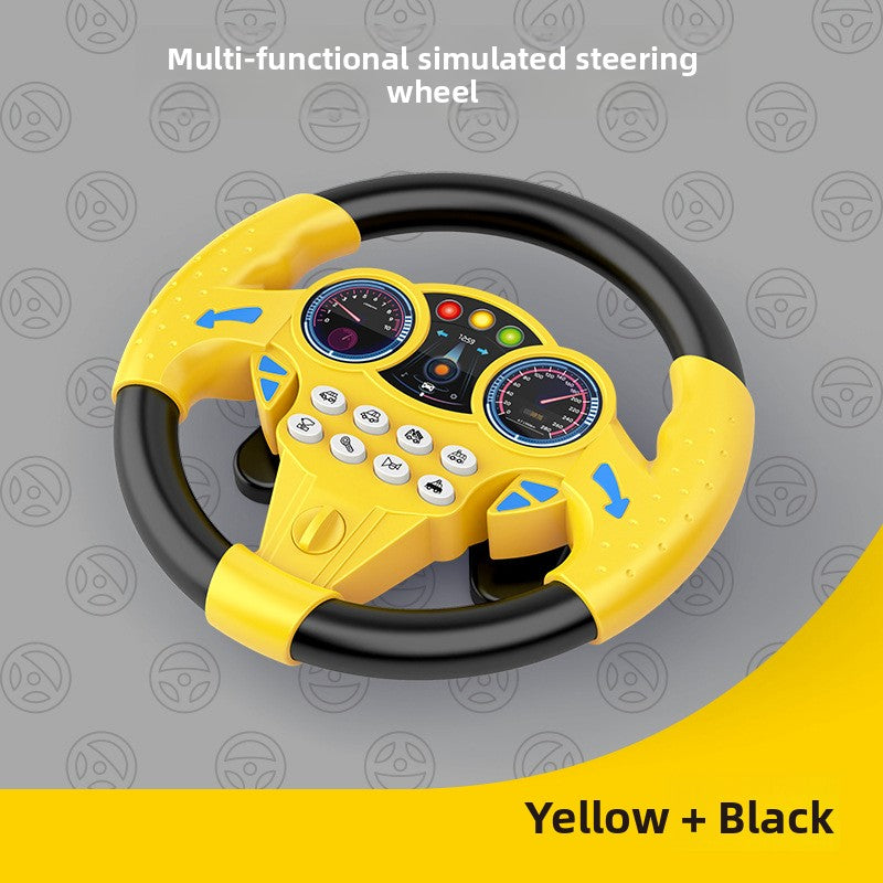 Simulation of co-pilot car steering wheel