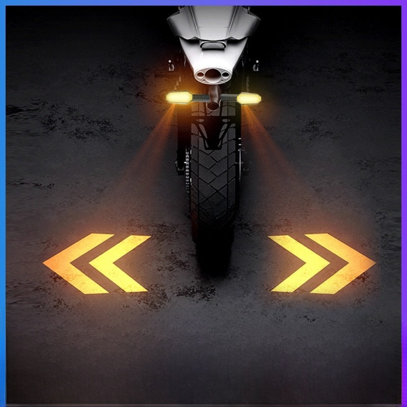 Motor electric vehicle projection turn signal warning ground lamp