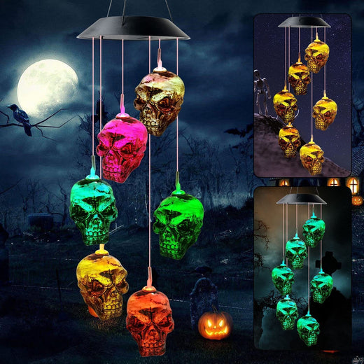 Solar LED Wind Chime Light Outdoor Decoration