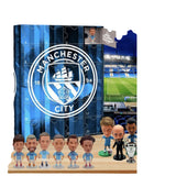 Cartoon Football Countdown Calendar with Character Figurines