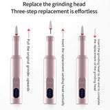 18000Rpm Electric Nail Drill Set Portable with Base Kit for Nail Salon Exfoliation Polishing Smooth Nails Nail Art Home Nail DIY