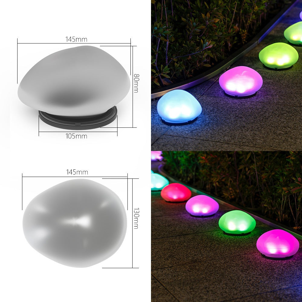 Solar Pebble Stone Pathway Lights