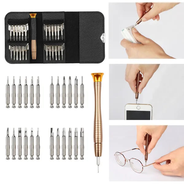Bit set with uses on phones and glasses