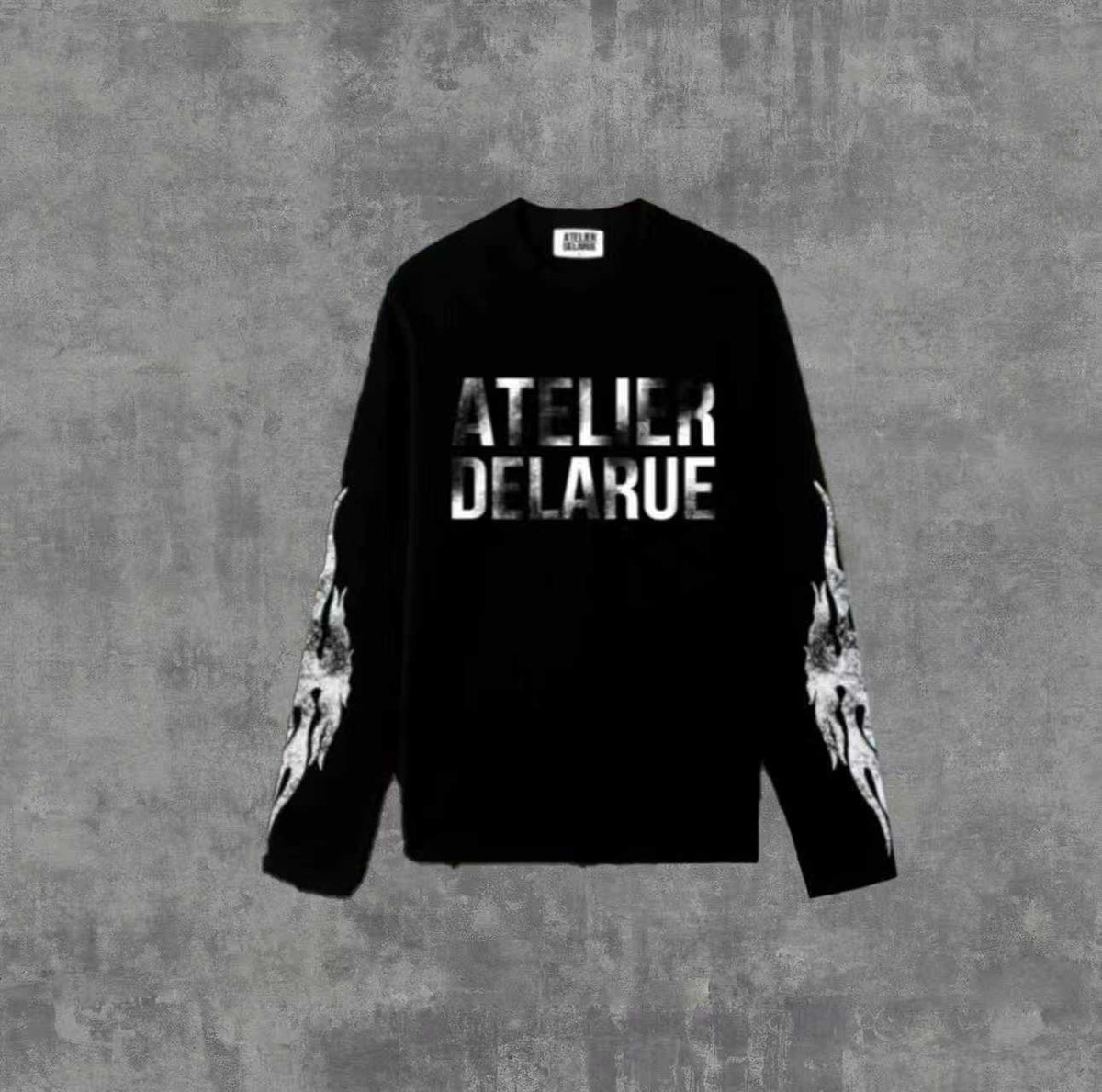 Long Sleeve Cotton T-Shirt with Print