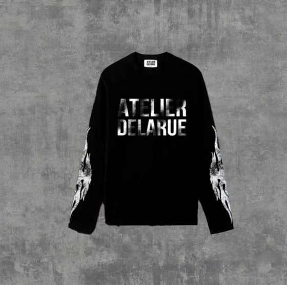 Long Sleeve Cotton T-Shirt with Print Clothing & Accessories product image 4