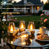 Solar Powered Stainless Steel Outdoor Candle Lights