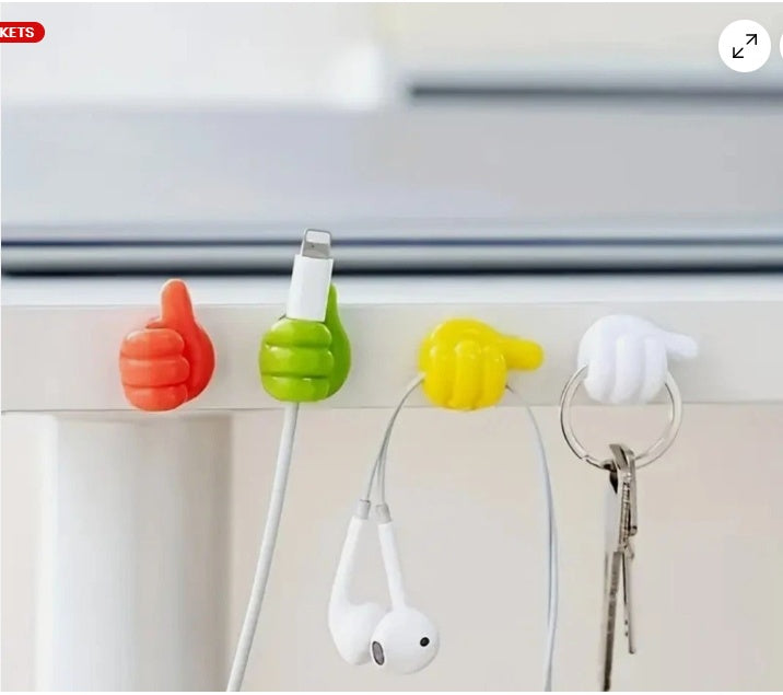 Adhesive wall hooks packaging, 10-piece set
