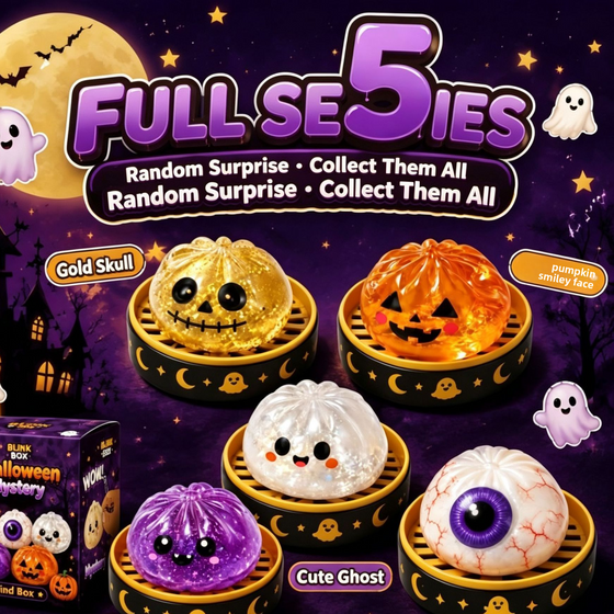 Halloween dumplings, scary buns, rebound stress-relieving toys