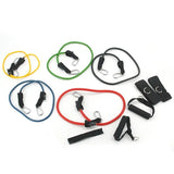 Resistance bands in use for full body home workout