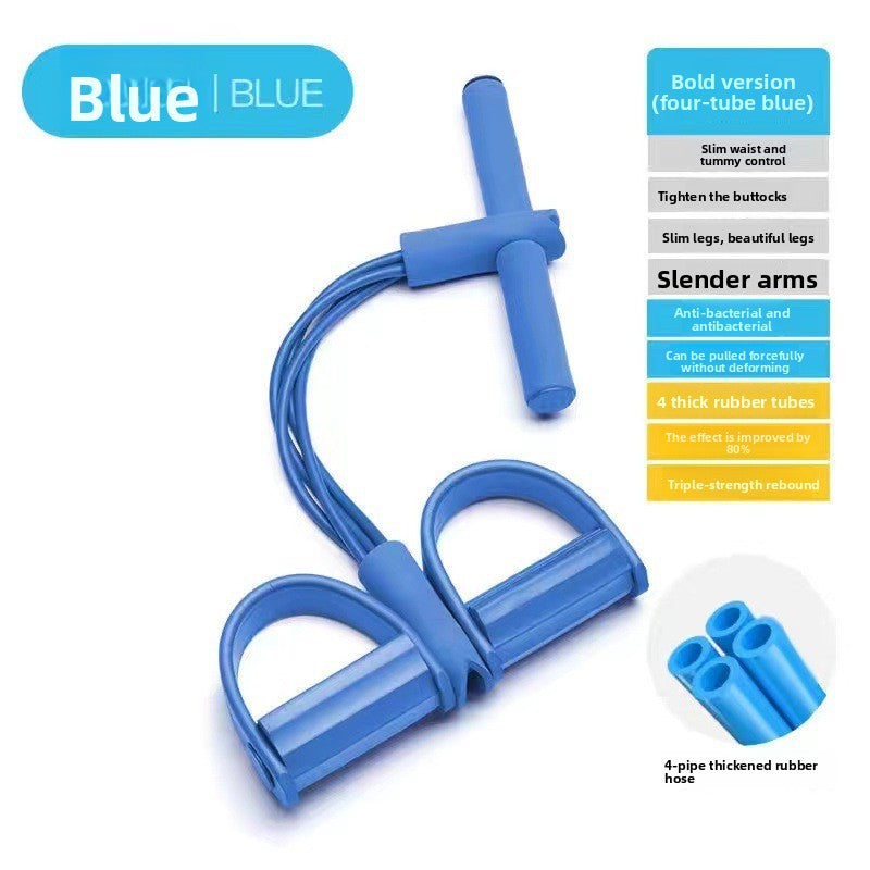Pedal Tensioner Fitness Set with Elastic Tubes
