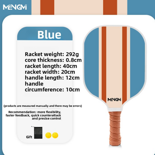 Pickleball Wooden Paddle Set with Balls and Bag