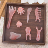 Facial Gua Sha Scraping Stick, Meridian Brush, Octopus Head Massage Comb product image 3