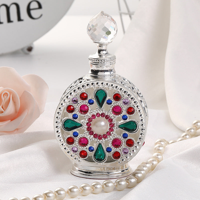 12ml metal empty essential oil perfume bottle glass split bottle