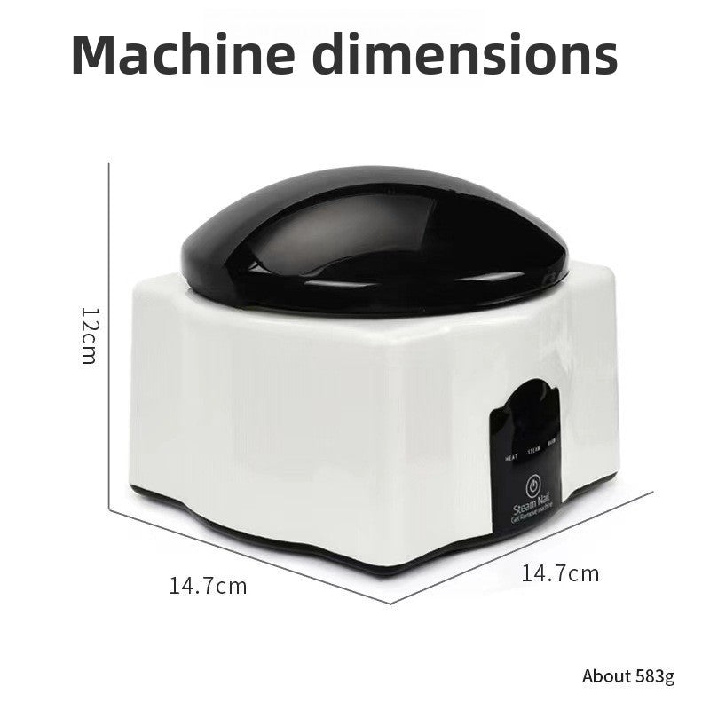 36W Steam Nail Polish Remover, Gentle Paint Dissolving Machine for Gel Glitter Polish