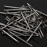 Fine iron nails for wood, long and made of solid wood board