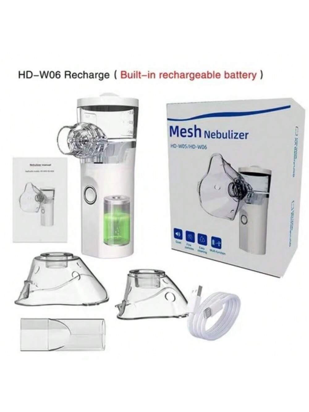 Portable facial hydration nebulizer in hand