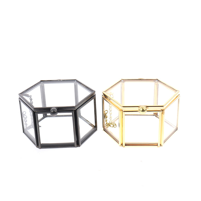 Geometric Crystal Jewelry Box