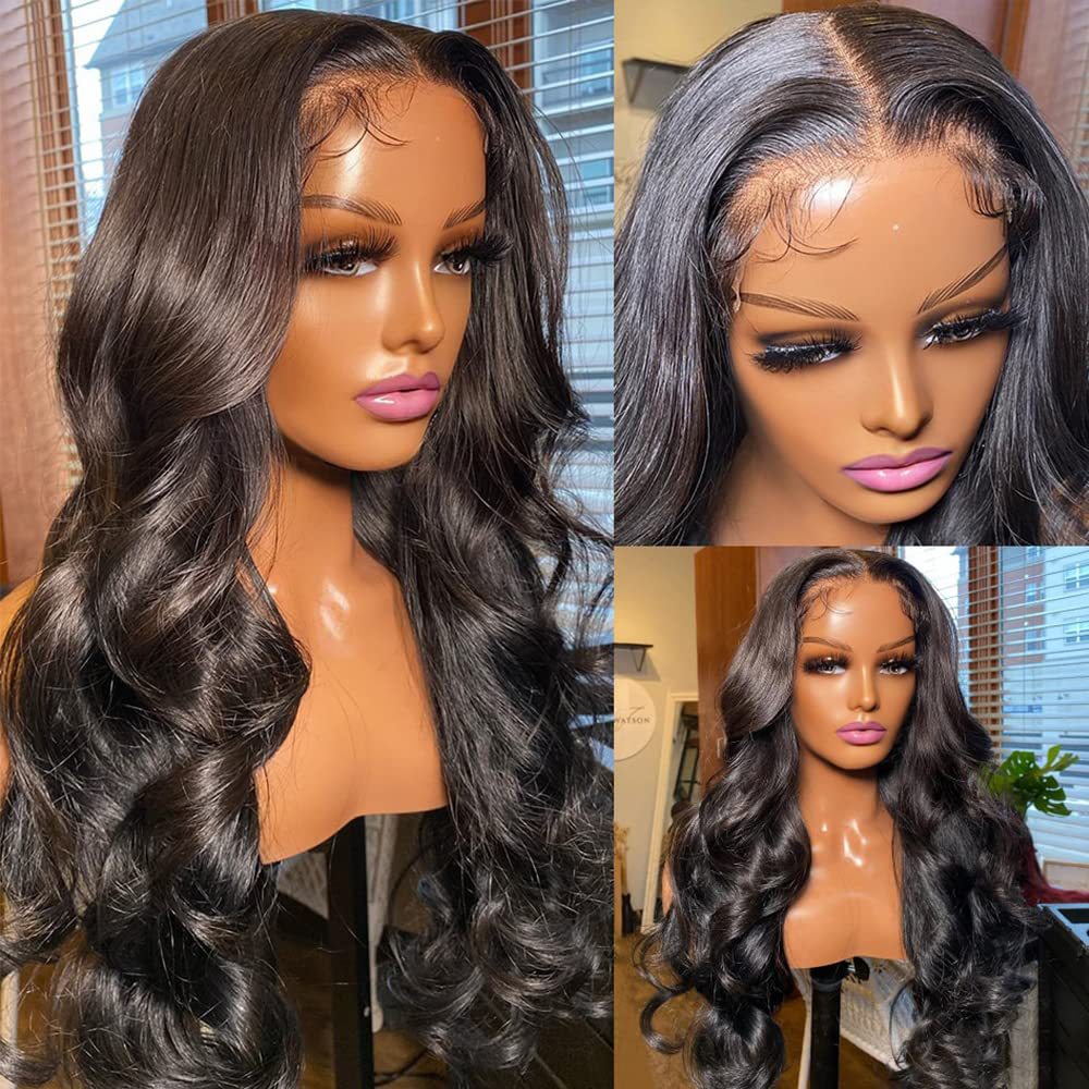 Long Curly Wavy Synthetic Full Head Cover Lace Front Wig