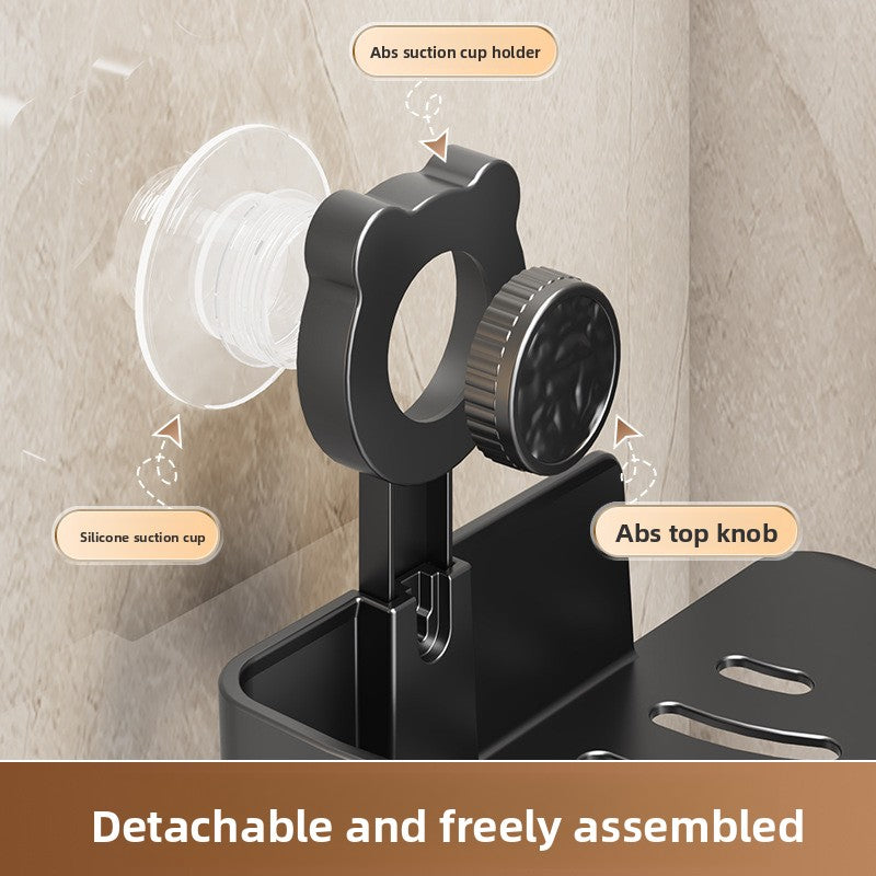 Household Wall Mount Suction Cup Corner Rack