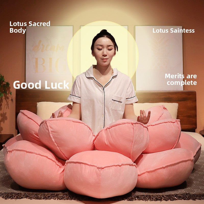 Lotus Plush Seat Cushion Floor Mat