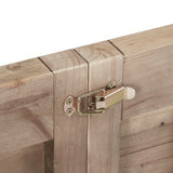 Wood dining table set base and leg detail