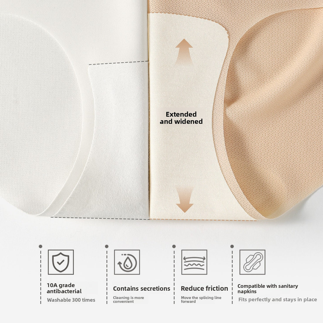 Women Seamless Mid-Waist Breathable Quick-Dry Briefs