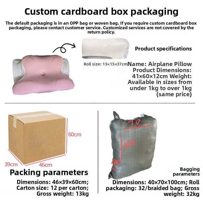 Ergonomic Contour Memory Foam Pillow Slow Rebound Neck Support Cooling Travel Pillow