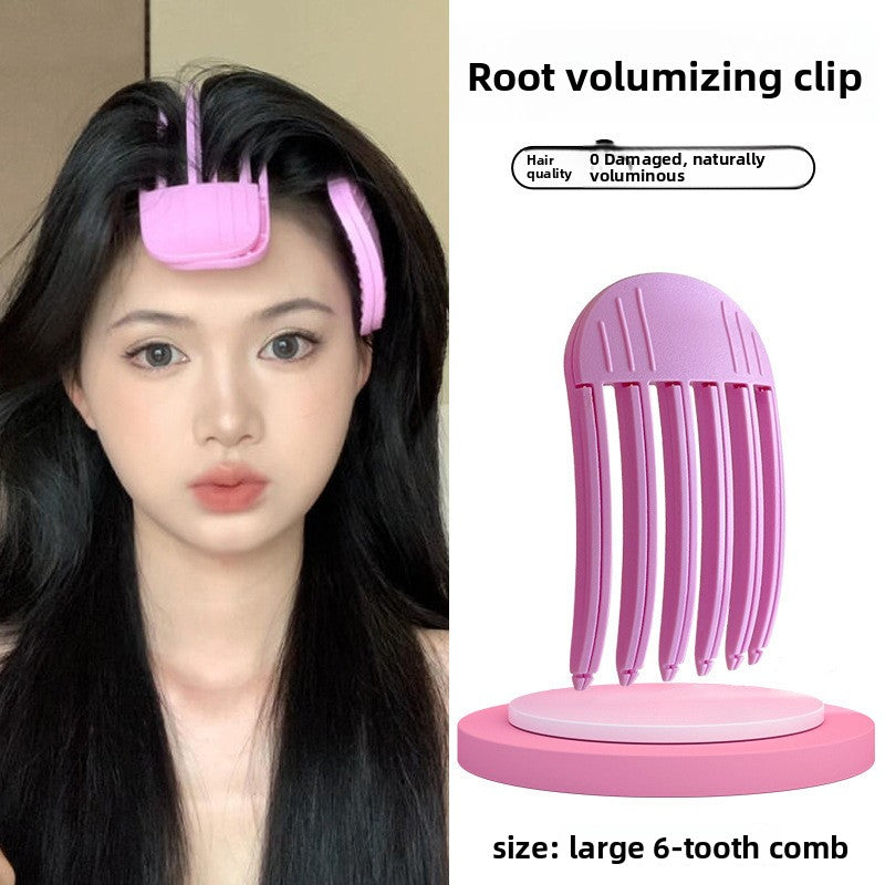 Wind-formed comb-style side parting clips