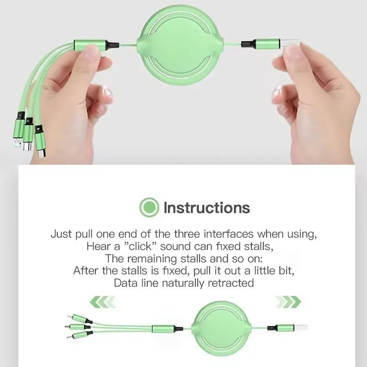 3-in-1 Multi Charging Data Cable for All Devices