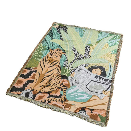 Cartoon Knitted Decorative Blanket