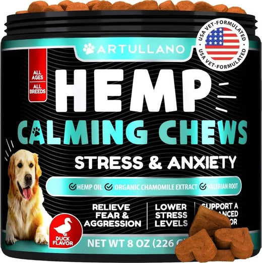 Hemp Calming Chews for Dogs Anxiety and Joint Support
