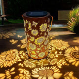 Solar-Powered Colorful Sunflower Lamp