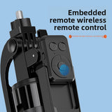 Bluetooth Remote Control Selfie Stick Tripod with Anti-Shake