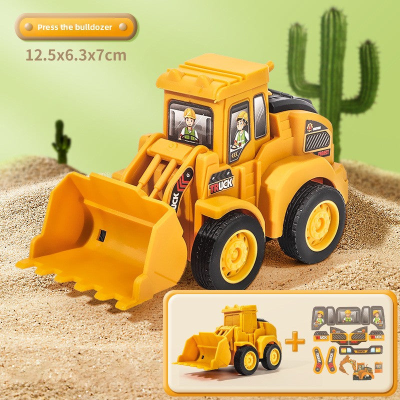 Inertia Engineering Toy Car with DIY Stickers