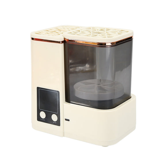 Fully automatic makeup brush cleaner