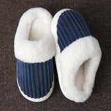 Plush Cotton Slippers Winter Indoor Non-Slip