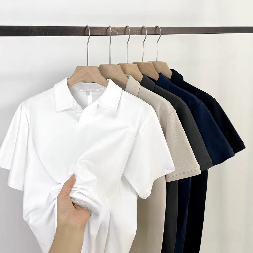 Mens Cotton Blend Short Sleeve Polo Shirt