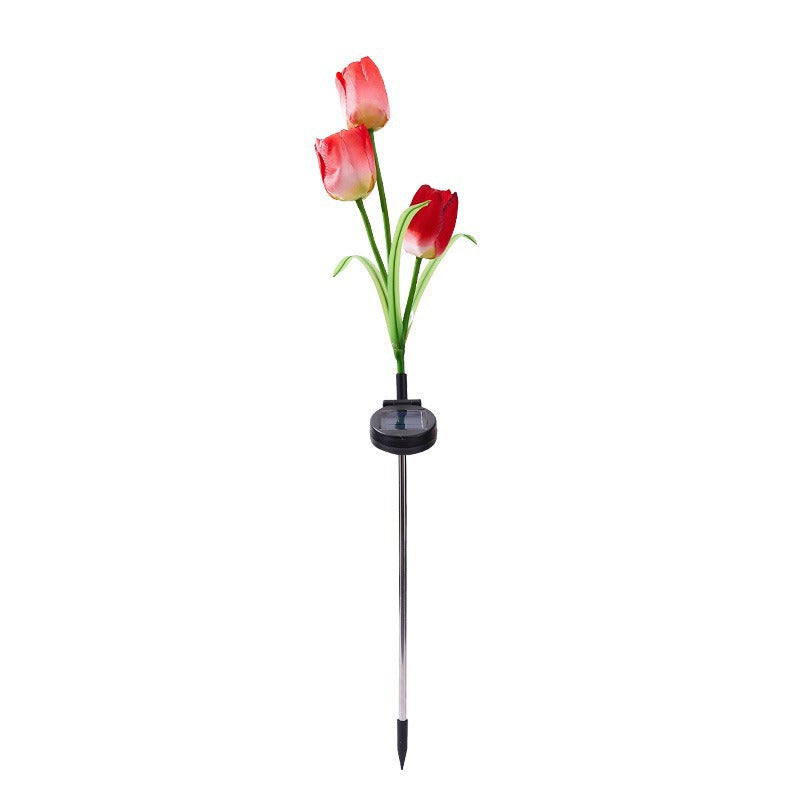 LED Solar Powered Tulip Garden Lights Outdoor Decorative Lighting