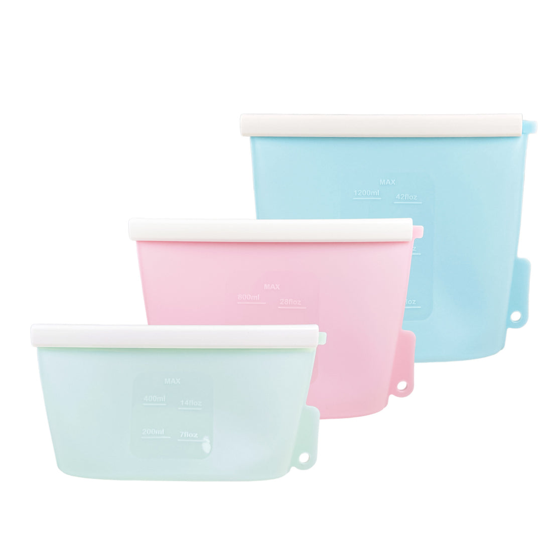 Food-grade vertical silicone fresh-keeping bag