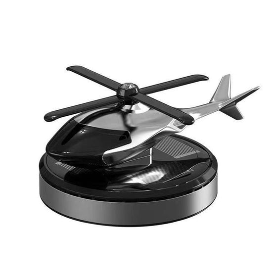 Solar Powered Rotating Helicopter Car Ornament