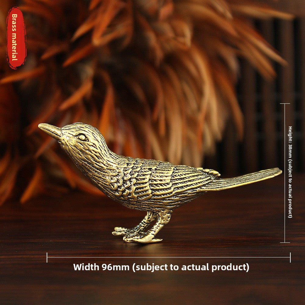 Copper bird ornament decoration