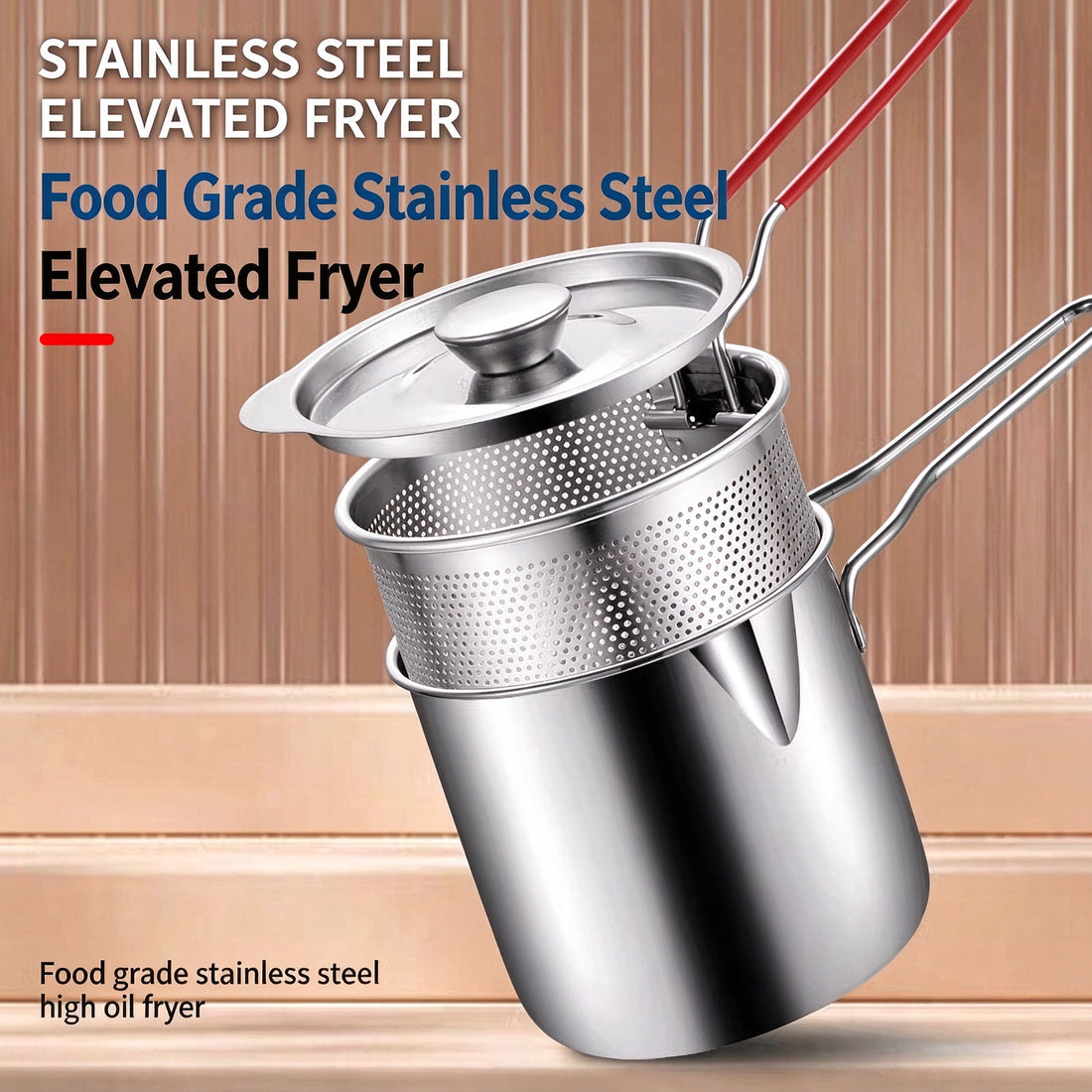 stainless steel frying pot