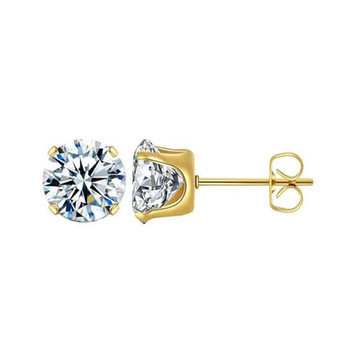 Four-Claw Synthetic Zircon Earrings product image 3