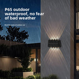 Solar-powered outdoor wall washer light