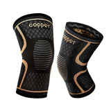 Copper knee pads size chart M to XXL