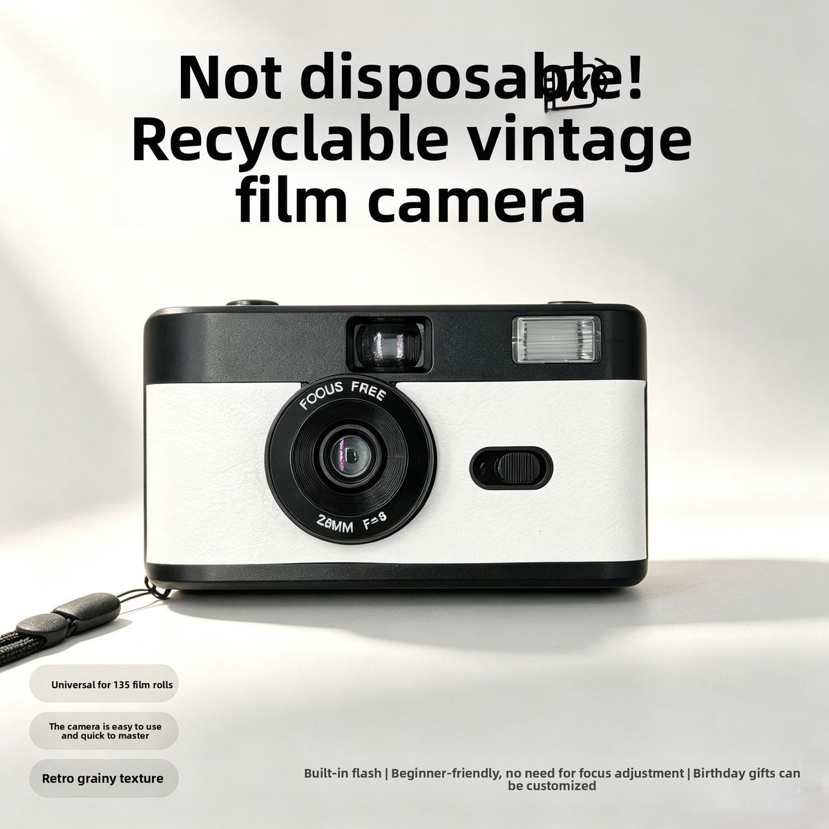 Reusable 35mm Film Camera