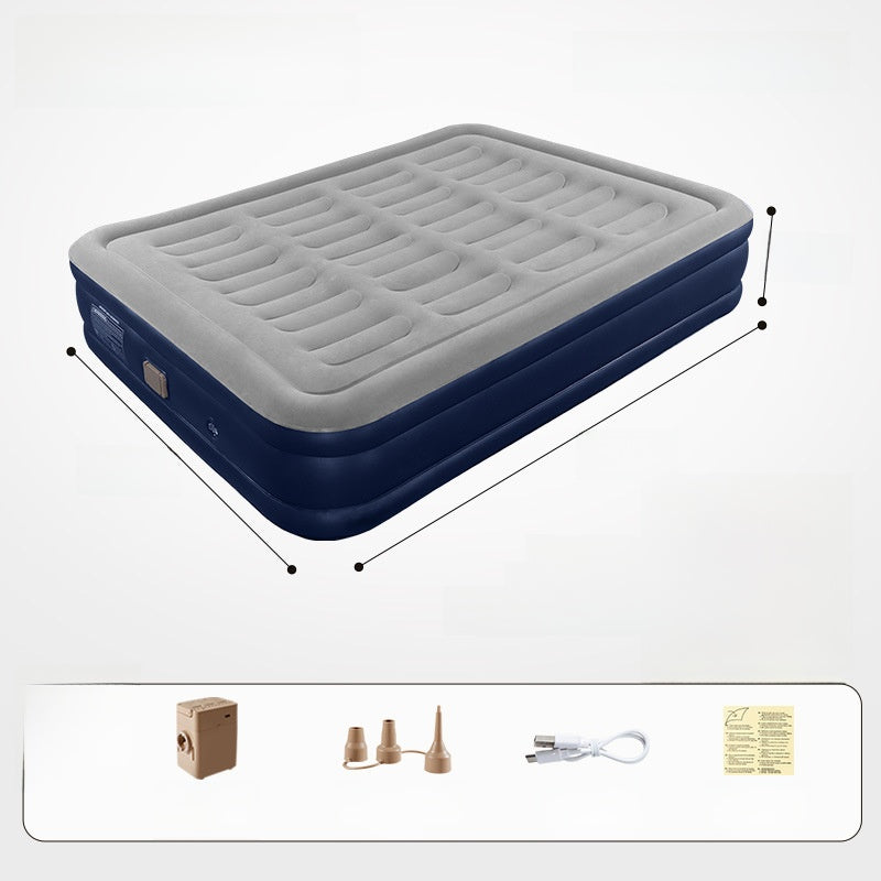 Portable Inflatable Air Mattress with Built-in Pump